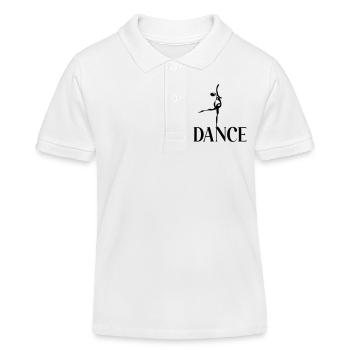 Ballerina Dancing Dance - Kids Organic Polo Shirt by Stanley/Stella - white - Front