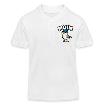 Moin Seagull - Polo enfant bio Stanley/Stella - blanc - Devant