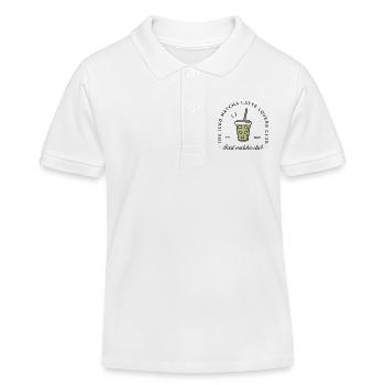 Iced matcha latte glacé - Polo enfant bio Stanley/Stella - blanc - Devant