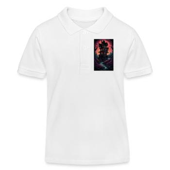 Gruseliges und gruseliges Horror-Zuhause - Kinder Organic Poloshirt Mini Sprinter von Stanley/Stella - Weiß - Vorne