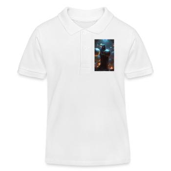 Witch of spheres & orbs - Kids Organic Polo Shirt by Stanley/Stella - white - Front