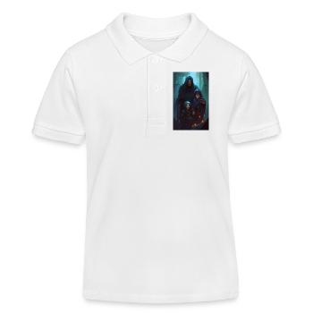 Düstere mittelalterliche Fantasy-Familie - Kinder Organic Poloshirt Mini Sprinter von Stanley/Stella - Weiß - Vorne