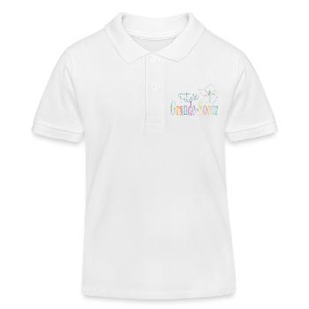 Future Grande Sœur – Annonce de Grossesse - Polo enfant bio Stanley/Stella - blanc - Devant