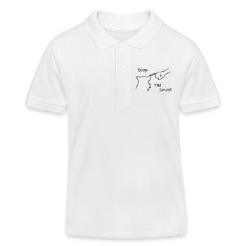 Boop The Snoot - Nez de Chien Poke - noir - Polo enfant bio Stanley/Stella - blanc - Devant