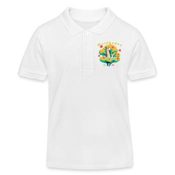 Forest bathing - Kids Organic Polo Shirt by Stanley/Stella - white - Front