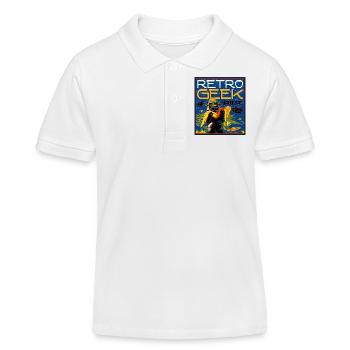 retro geek sf culte ciné - Polo enfant bio Stanley/Stella - blanc - Devant