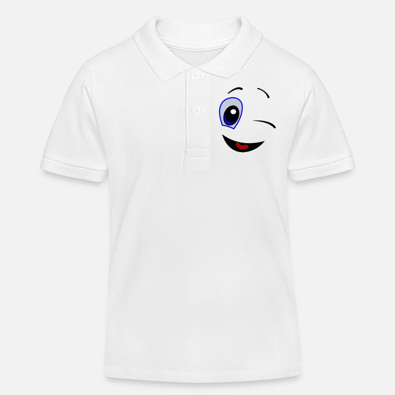 Comic-2 - Kinder Organic Poloshirt Mini Sprinter von Stanley/Stella - Weiß