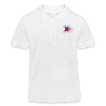 Amour de la maison patrie soleil brille drapeau fier Phili - Polo enfant bio Stanley/Stella - blanc - Devant