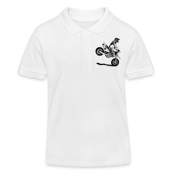 Supermoto - Kinder Organic Poloshirt Mini Sprinter von Stanley/Stella - Weiß - Vorne