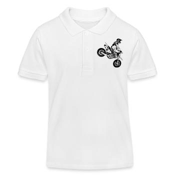 Supermoto - Kinder Organic Poloshirt Mini Sprinter von Stanley/Stella - Weiß - Vorne