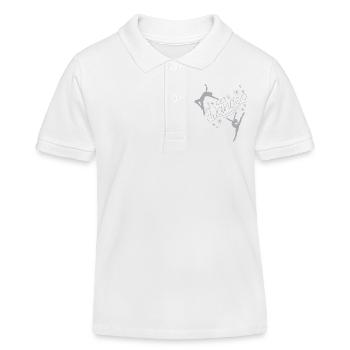 Let's Dance - Dancing T-Shirt - Kinder Organic Poloshirt Mini Sprinter von Stanley/Stella - Weiß - Vorne