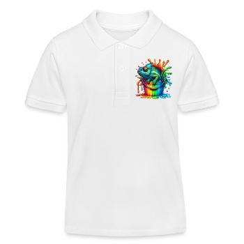 Chameleon - Kids Organic Polo Shirt by Stanley/Stella - white - Front