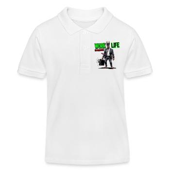 Arbeitsleben Kein Gleichgewicht Hund - Kinder Organic Poloshirt Mini Sprinter von Stanley/Stella - Weiß - Vorne