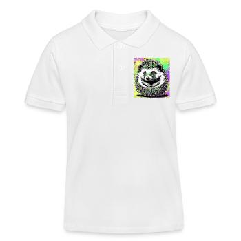 Igel - Kinder Organic Poloshirt Mini Sprinter von Stanley/Stella - Weiß - Vorne
