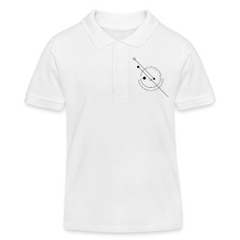 Orbit Symbol I Modern Line Art - Kids Organic Polo Shirt by Stanley/Stella - white - Front