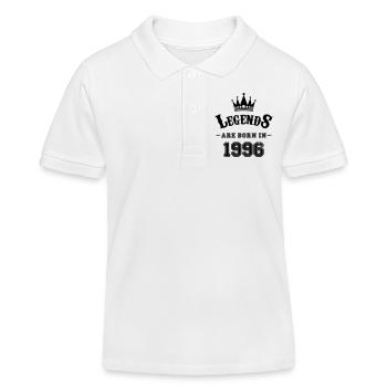 Legends Born in - Kids Organic Polo Shirt by Stanley/Stella - white - Front