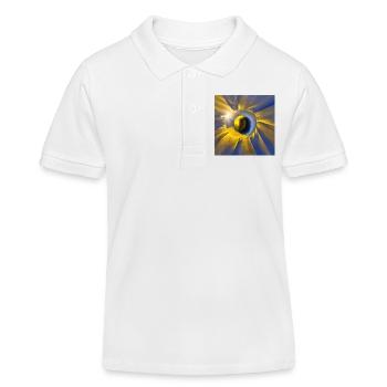 Ukraine awaits peace - Kids Organic Polo Shirt by Stanley/Stella - white - Front