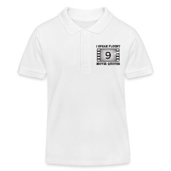 Ich spreche fließend Filmzitate - Kinder Organic Poloshirt Mini Sprinter von Stanley/Stella - Weiß - Vorne