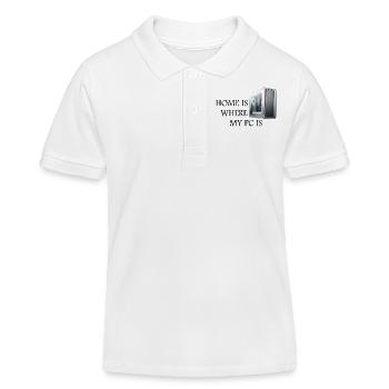 Home is where my PC is - Kids Organic Polo Shirt by Stanley/Stella - white - Front