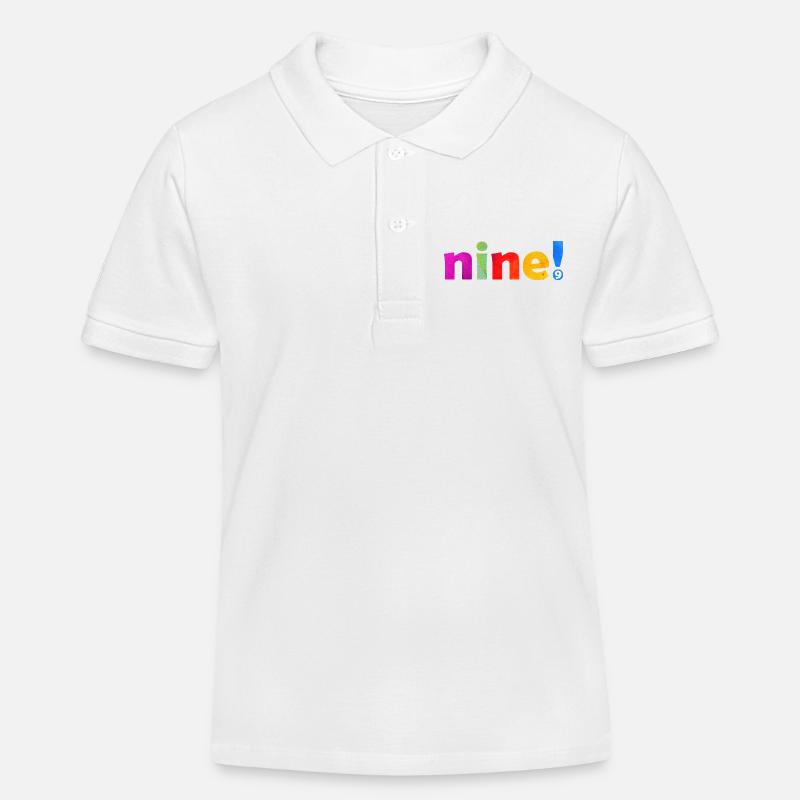 NEUF 9 ANS 9E ANNIVERSAIRE - Polo enfant bio Stanley/Stella - blanc