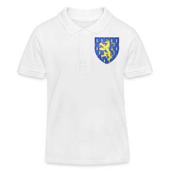 Blason de la Franche-Comté avec fond transparent - Polo enfant bio Stanley/Stella - blanc - Devant