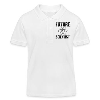 Future Scientist - Kids Organic Polo Shirt by Stanley/Stella - white - Front
