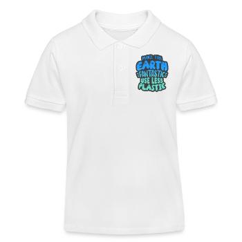 Réduire le plastique - Polo enfant bio Stanley/Stella - blanc - Devant