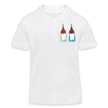 Gnome Dwarfs - Kids Organic Polo Shirt by Stanley/Stella - white - Front