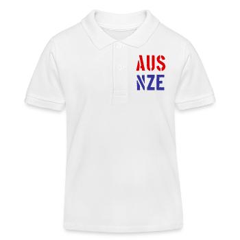 AUS - NZE - Nouvelle-Zélande - Australie - Neuseeland - Polo enfant bio Stanley/Stella - blanc - Devant