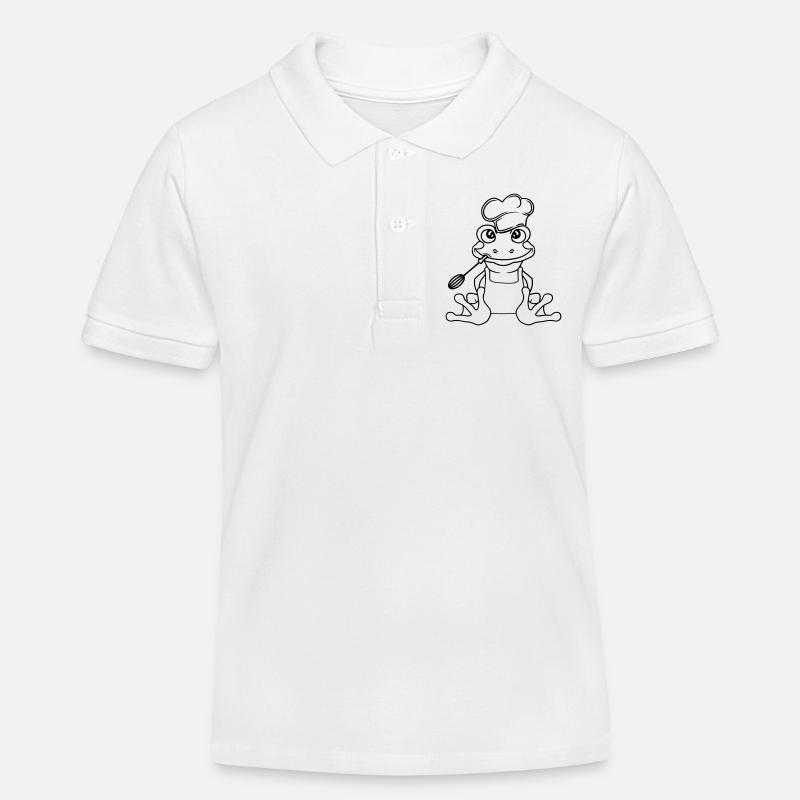 cuisinier chef cuisinier cuisine délicieuse manger épices gril - Polo enfant bio Stanley/Stella - blanc