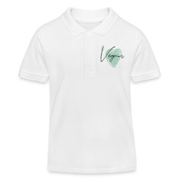 Vegan - Kinder Organic Poloshirt Mini Sprinter von Stanley/Stella - Weiß - Vorne