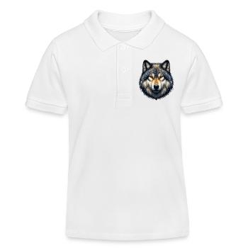 Loup - Polo enfant bio Stanley/Stella - blanc - Devant