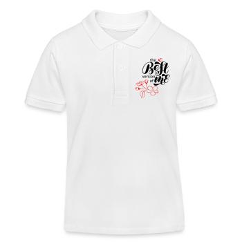 best version of me - Kids Organic Polo Shirt by Stanley/Stella - white - Front