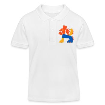 Dragon du Fils - Polo enfant bio Stanley/Stella - blanc - Devant