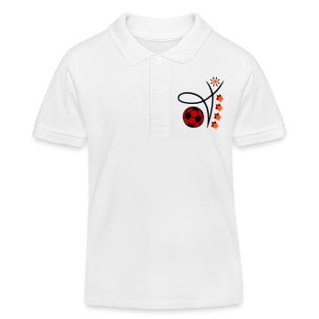 Fußball Event - Kinder Organic Poloshirt Mini Sprinter von Stanley/Stella - Weiß - Vorne
