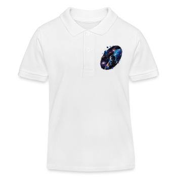 Astronomie ist Wissenschaft und Hobby - Kinder Organic Poloshirt Mini Sprinter von Stanley/Stella - Weiß - Vorne