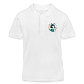 Anime / Comic / Japanisch / Zeichentrick / Cartoon - Kinder Organic Poloshirt Mini Sprinter von Stanley/Stella - Weiß - Vorne