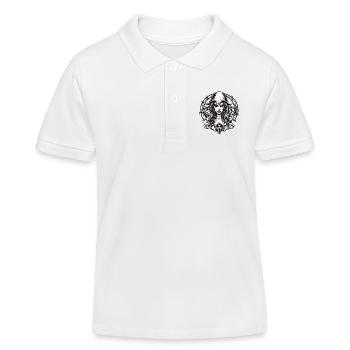 teuflische Frau / blut / Gothic / Heavy Metal - Kinder Organic Poloshirt Mini Sprinter von Stanley/Stella - Weiß - Vorne