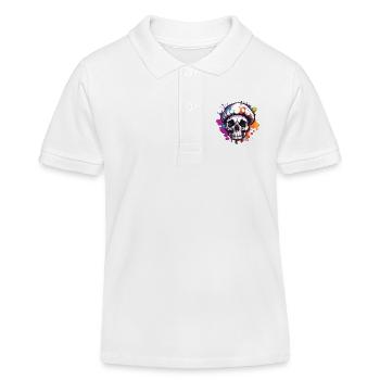 Champignon / Champignon / Prairie / Forêt / Goa / Psy - Polo enfant bio Stanley/Stella - blanc - Devant
