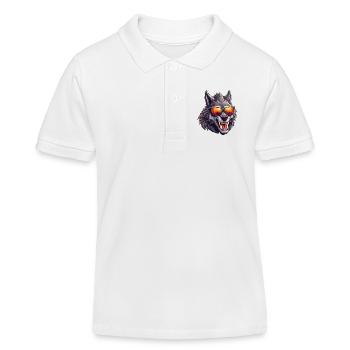 Werwolf / Vollmond / Wesen / Verwandlung / Fluch - Kinder Organic Poloshirt Mini Sprinter von Stanley/Stella - Weiß - Vorne