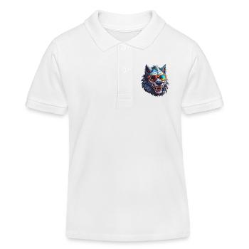 Werwolf / Vollmond / Wesen / Verwandlung / Fluch - Kinder Organic Poloshirt Mini Sprinter von Stanley/Stella - Weiß - Vorne