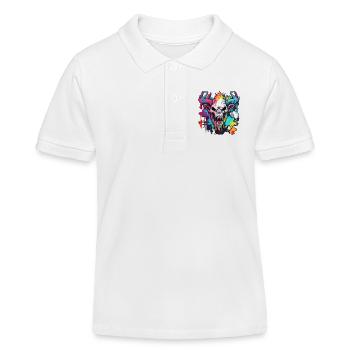 Wendigo / Evil Spirit / Possessive / Horror - Kids Organic Polo Shirt by Stanley/Stella - white - Front
