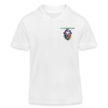 Clown / Circus / Carnival / Carnival / Playful - Kids Organic Polo Shirt by Stanley/Stella - white - Front