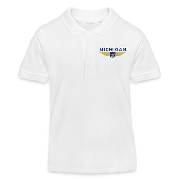 Michigan Fan T-Shirt – Parfait pour les vrais fans ! - Polo enfant bio Stanley/Stella - blanc - Devant