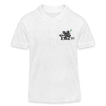 Aggrobärchen - Kinder Organic Poloshirt Mini Sprinter von Stanley/Stella - Weiß - Vorne