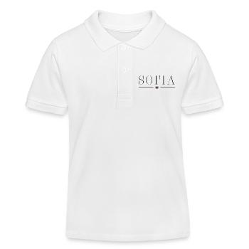 Sofia, Bulgarie T-shirt de conception de style - Polo enfant bio Stanley/Stella - blanc - Devant