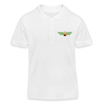 J’aime le Zimbabwe, T-shirt design de style élégance - Polo enfant bio Stanley/Stella - blanc - Devant