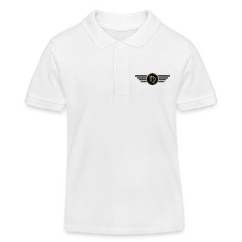 Zodiac sign Virgo, exclusive t-shirt design - Kids Organic Polo Shirt by Stanley/Stella - white - Front