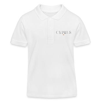 J’adore Chypre - Polo enfant bio Stanley/Stella - blanc - Devant
