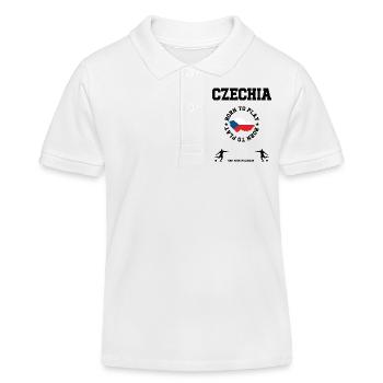 Tschechien - Kinder Organic Poloshirt Mini Sprinter von Stanley/Stella - Weiß - Vorne